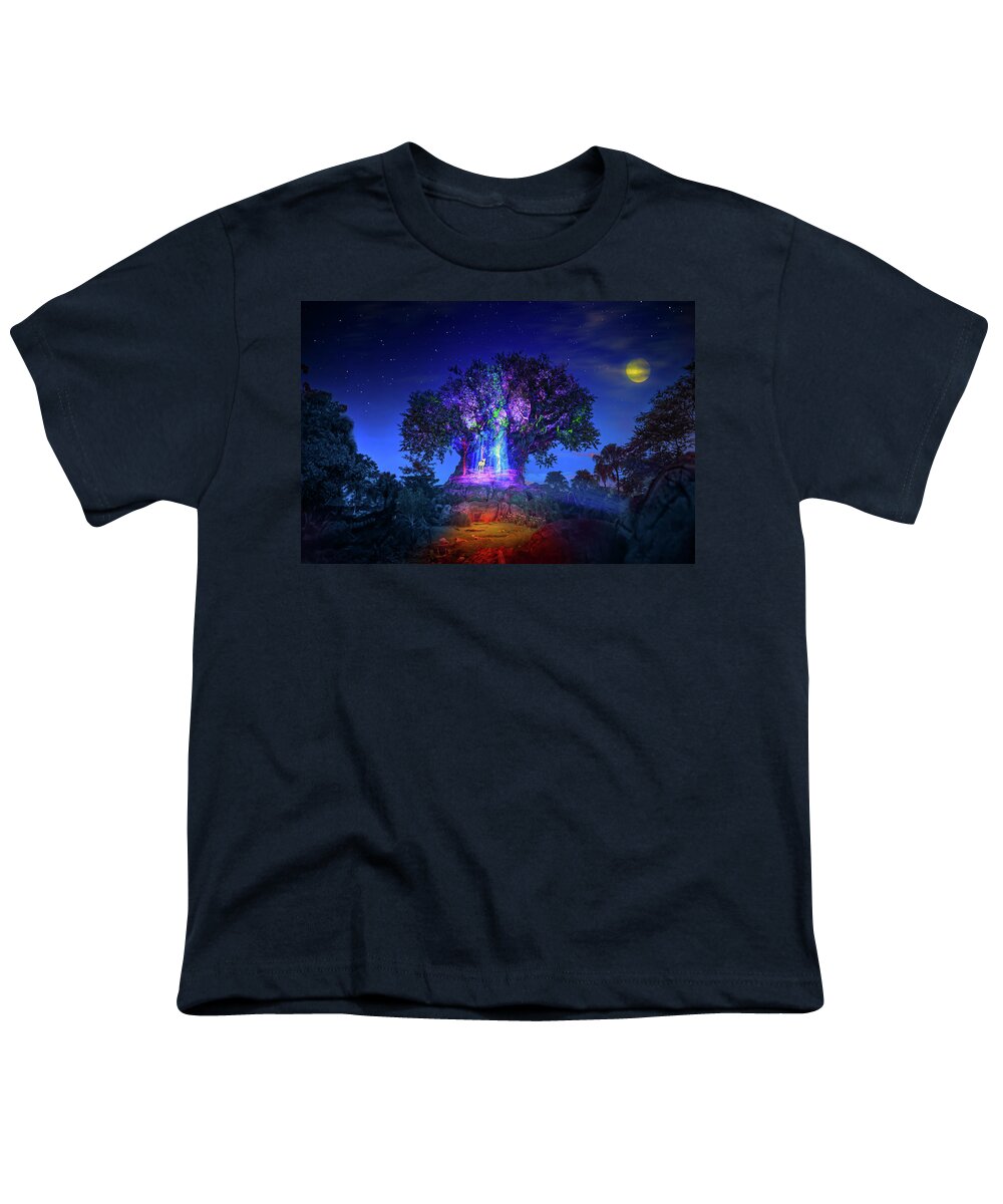 Tree Of Life Youth T-Shirt featuring the photograph Tree of Life at Animal Kingdom by Mark Andrew Thomas