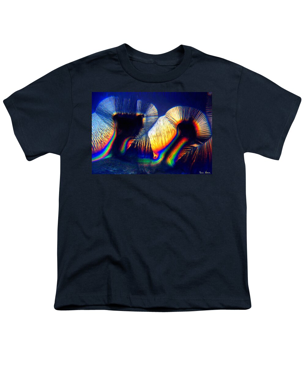  Youth T-Shirt featuring the digital art Kinetic Poetry #1 by Rein Nomm