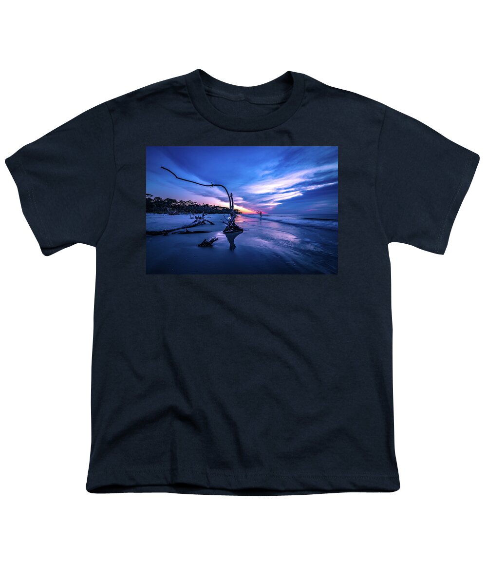 Wildlife Youth T-Shirt featuring the photograph Hunting island south carolina beach scenes #30 by Alex Grichenko