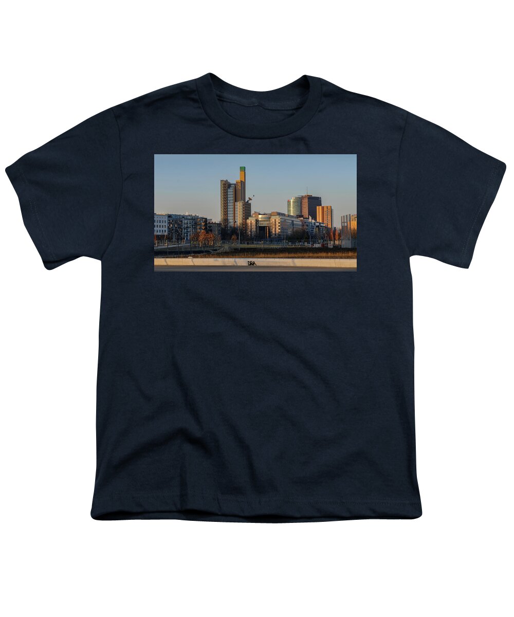 Architecture Youth T-Shirt featuring the photograph Berlin #9 by Eleni Kouri