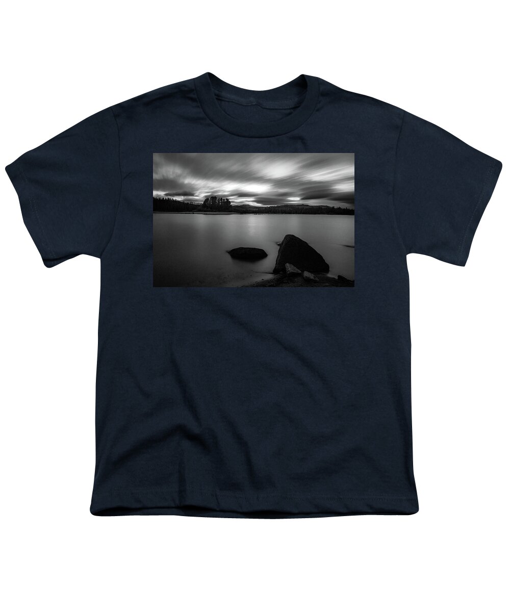 Fast Youth T-Shirt featuring the photograph Approaching Storm - Monochrome by Mike Lee