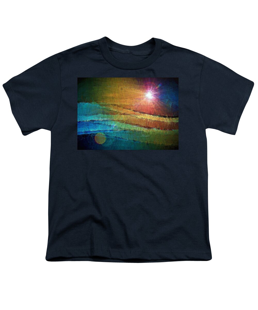 Lighthouse Youth T-Shirt featuring the digital art Beacon of Hope by David Manlove