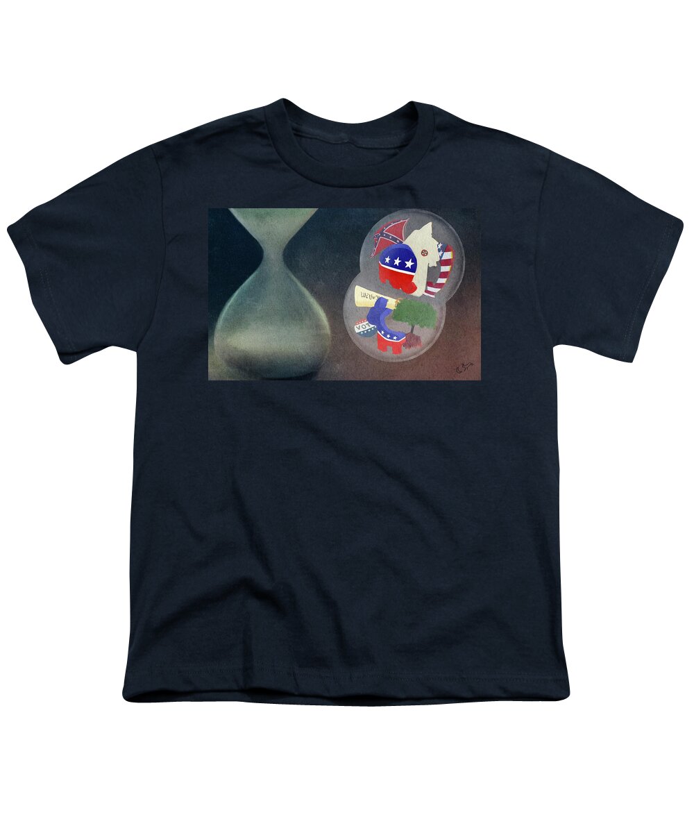  Youth T-Shirt featuring the digital art Bubble Merger by Jason Cardwell