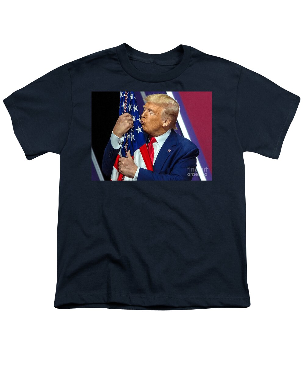 Donald Youth T-Shirt featuring the photograph Donald Trump by Action