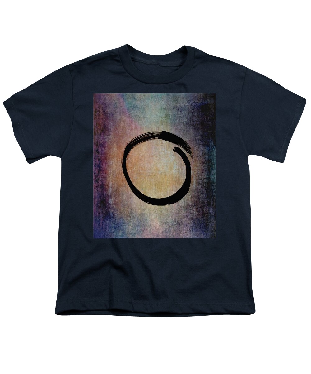 Enso Youth T-Shirt featuring the painting Enso No.22 by Marianna Mills
