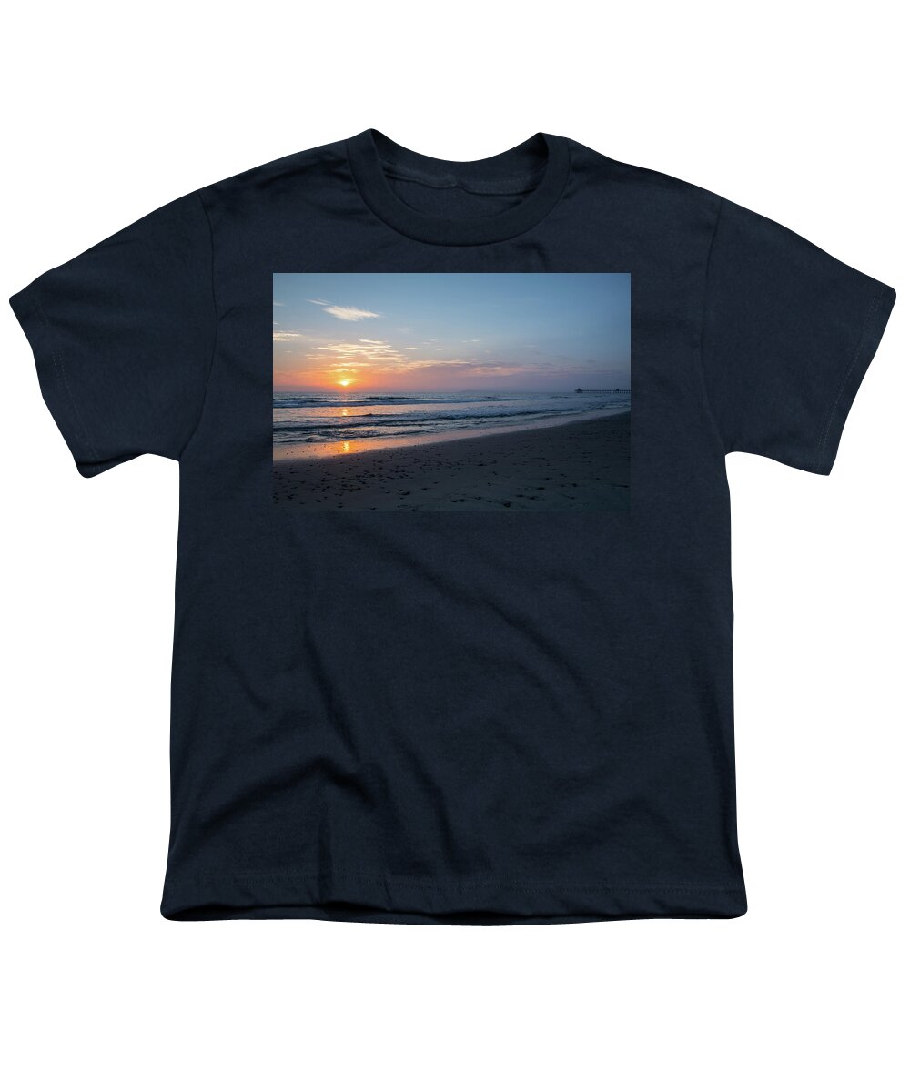 2018 Youth T-Shirt featuring the photograph Imperial Beach Sunset by Gerri Bigler