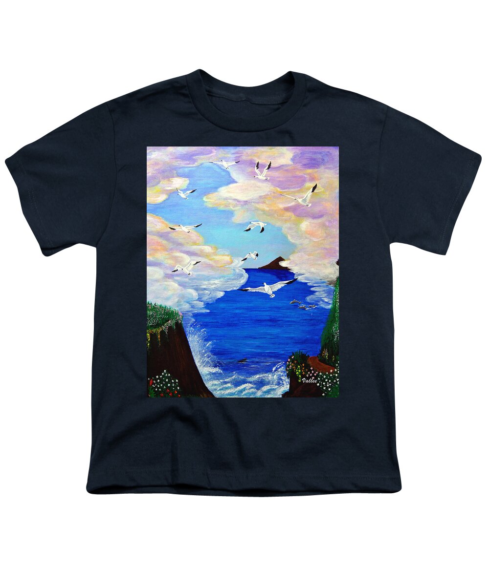 Hawaii Youth T-Shirt featuring the painting Island Dream by Vallee Johnson