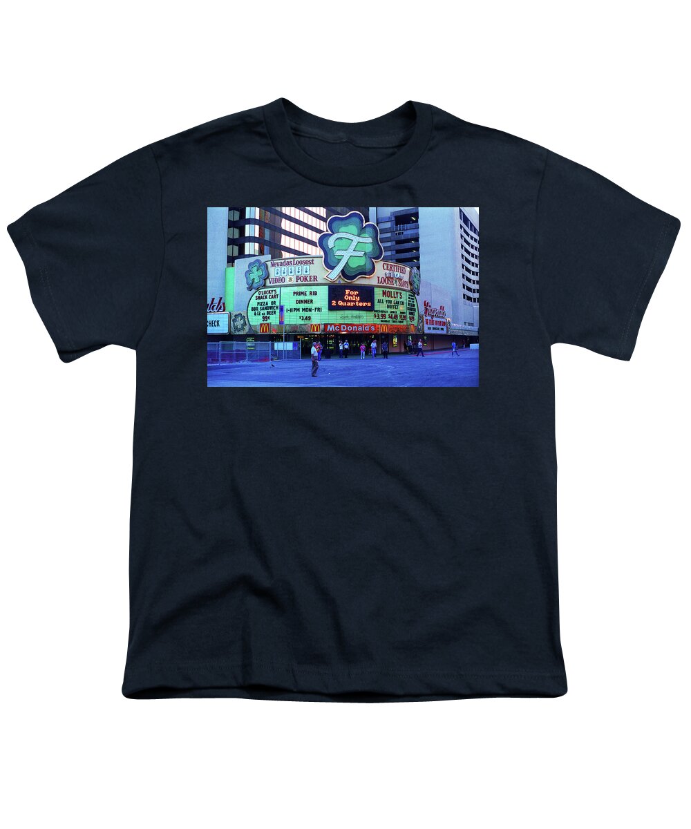 America Youth T-Shirt featuring the photograph Las Vegas 1994 #12 by Frank Romeo