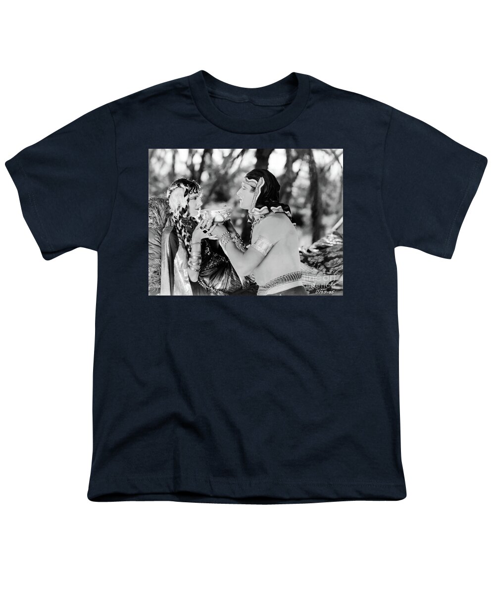 Leatrice Joy Youth T-Shirt featuring the photograph Leatrice Joy Edmund Burns MADE FOR LOVE 1926 by Sad Hill - Bizarre Los Angeles Archive