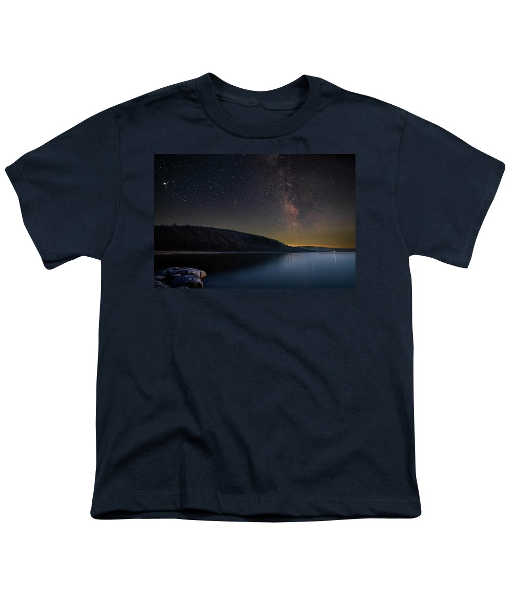 Lake Youth T-Shirt featuring the photograph Miner's Point Starscape by Mike Lee