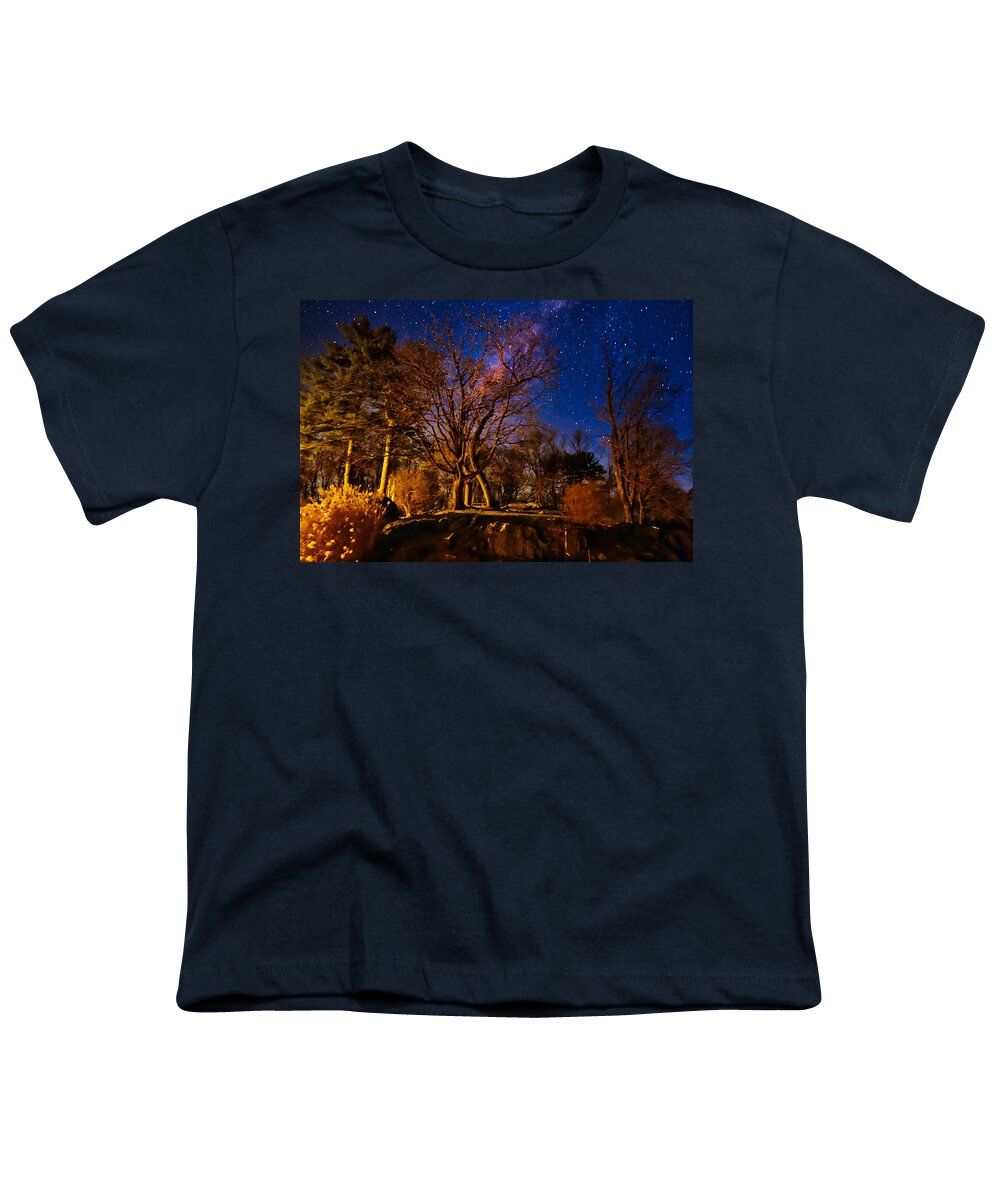Stars Youth T-Shirt featuring the photograph Night Sky Over Untermeyer Park by Russel Considine