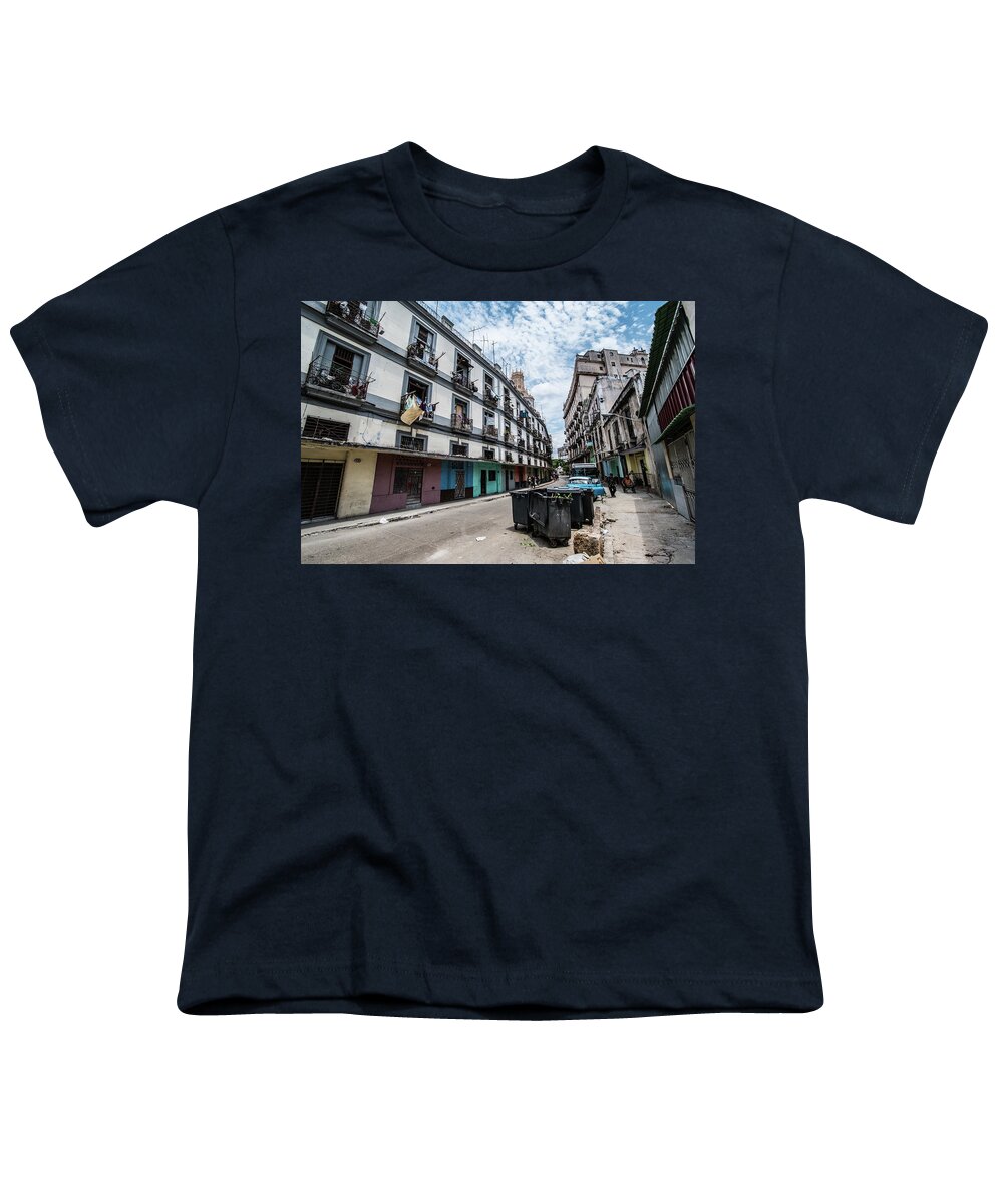 Cuba Youth T-Shirt featuring the photograph Old street. Havana. Cuba by Lie Yim