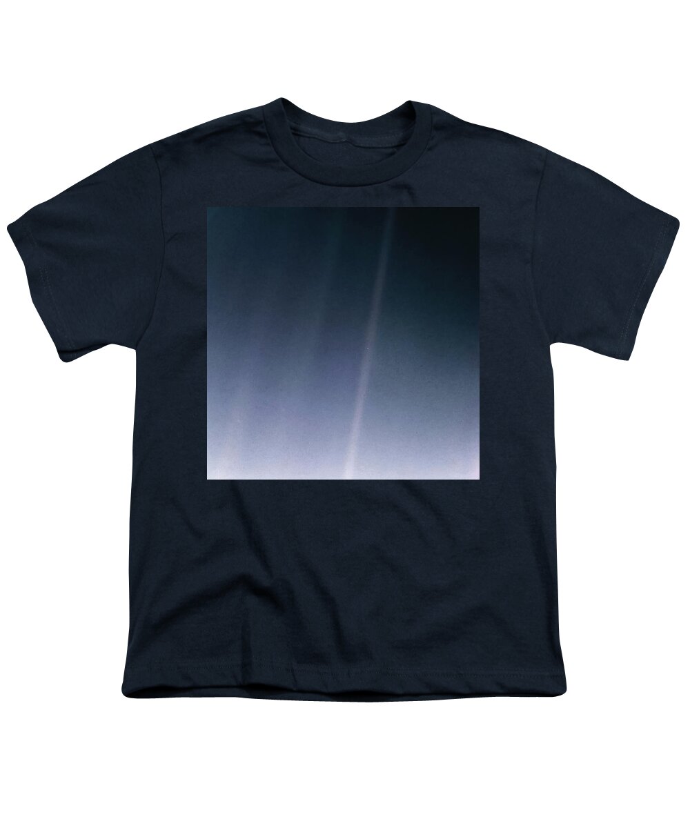 Earth Youth T-Shirt featuring the photograph Pale Blue Dot Revisited by Eric Glaser