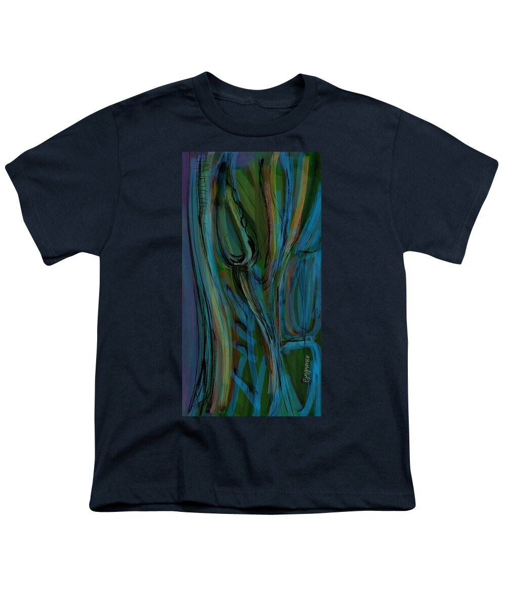 Sea Youth T-Shirt featuring the digital art Sea breeze by Ljev Rjadcenko