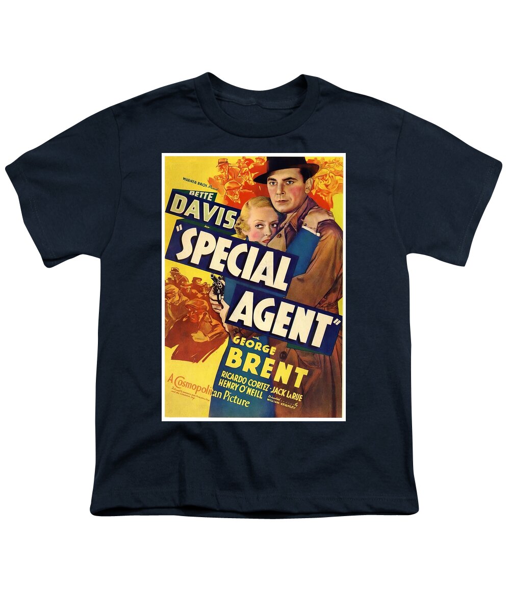 Special Youth T-Shirt featuring the mixed media ''Special Agent'', 1949, movie poster by Movie World Posters