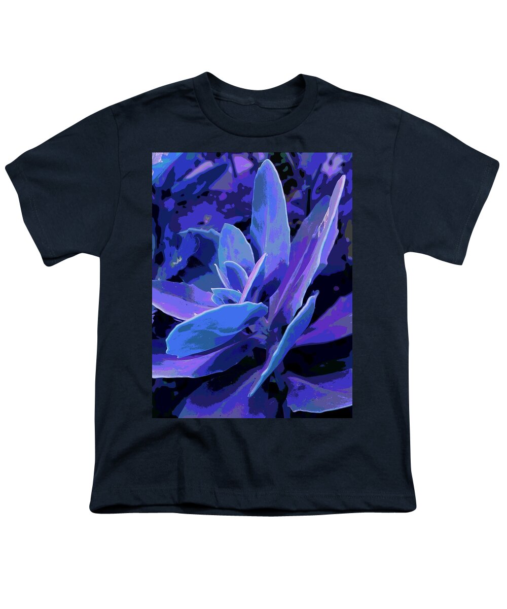 Succulent Youth T-Shirt featuring the photograph Succulent in Lavender by Loraine Yaffe