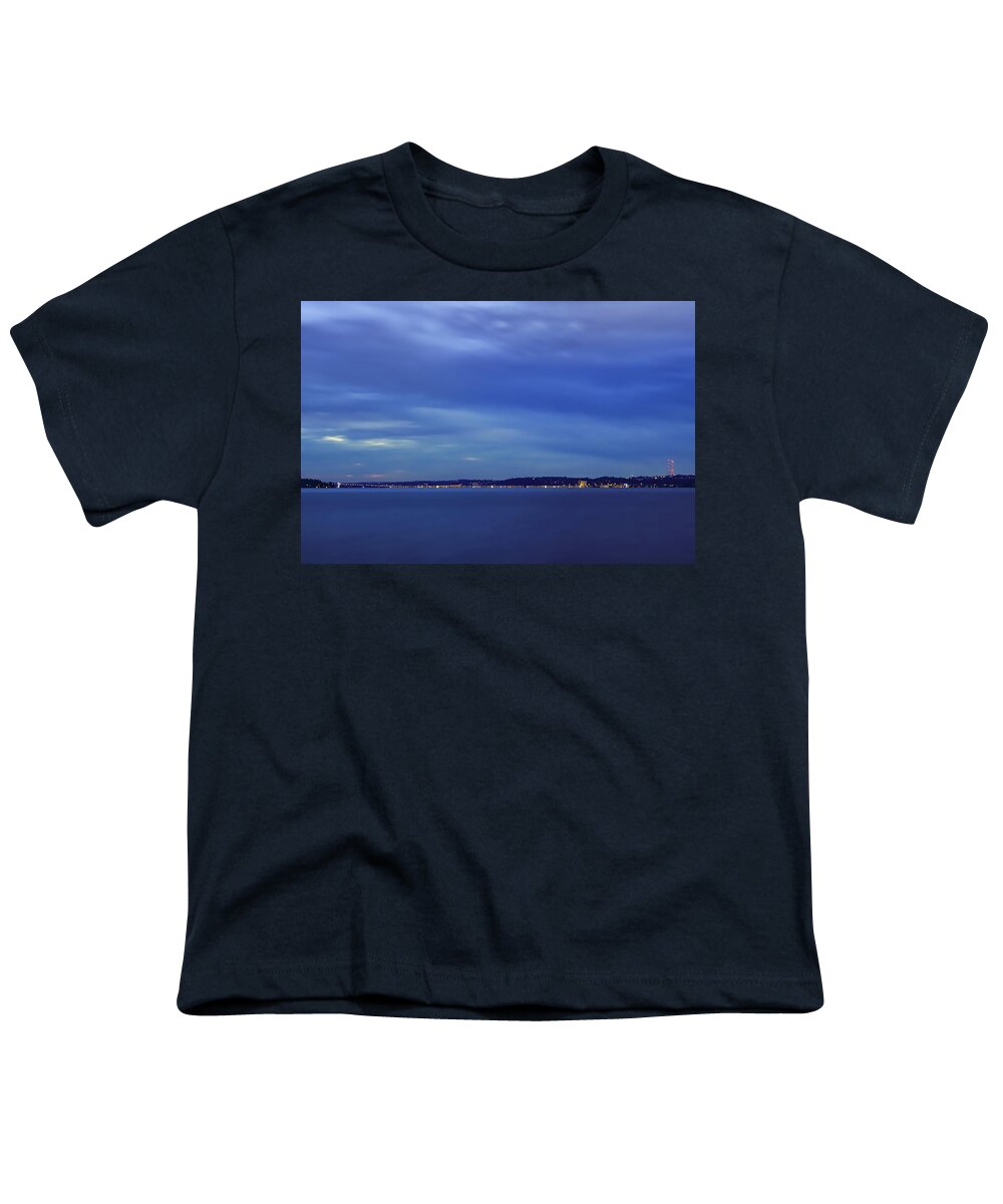 Bridge Youth T-Shirt featuring the photograph The Evergreen Point Floating Bridge by Anamar Pictures