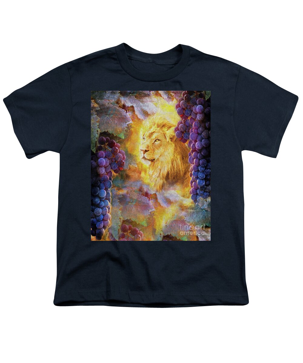Glory Youth T-Shirt featuring the digital art Vineyard of The King by Constance Woods