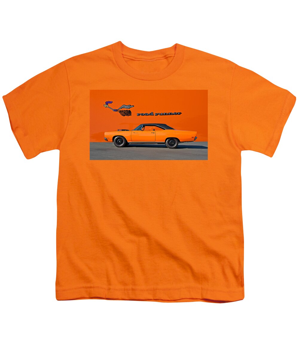 Alloy Youth T-Shirt featuring the photograph 1969 Plymouth Road Runner by Dave Koontz