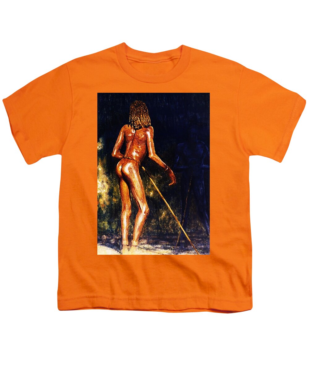 Africa Youth T-Shirt featuring the painting African Lady by Hartmut Jager