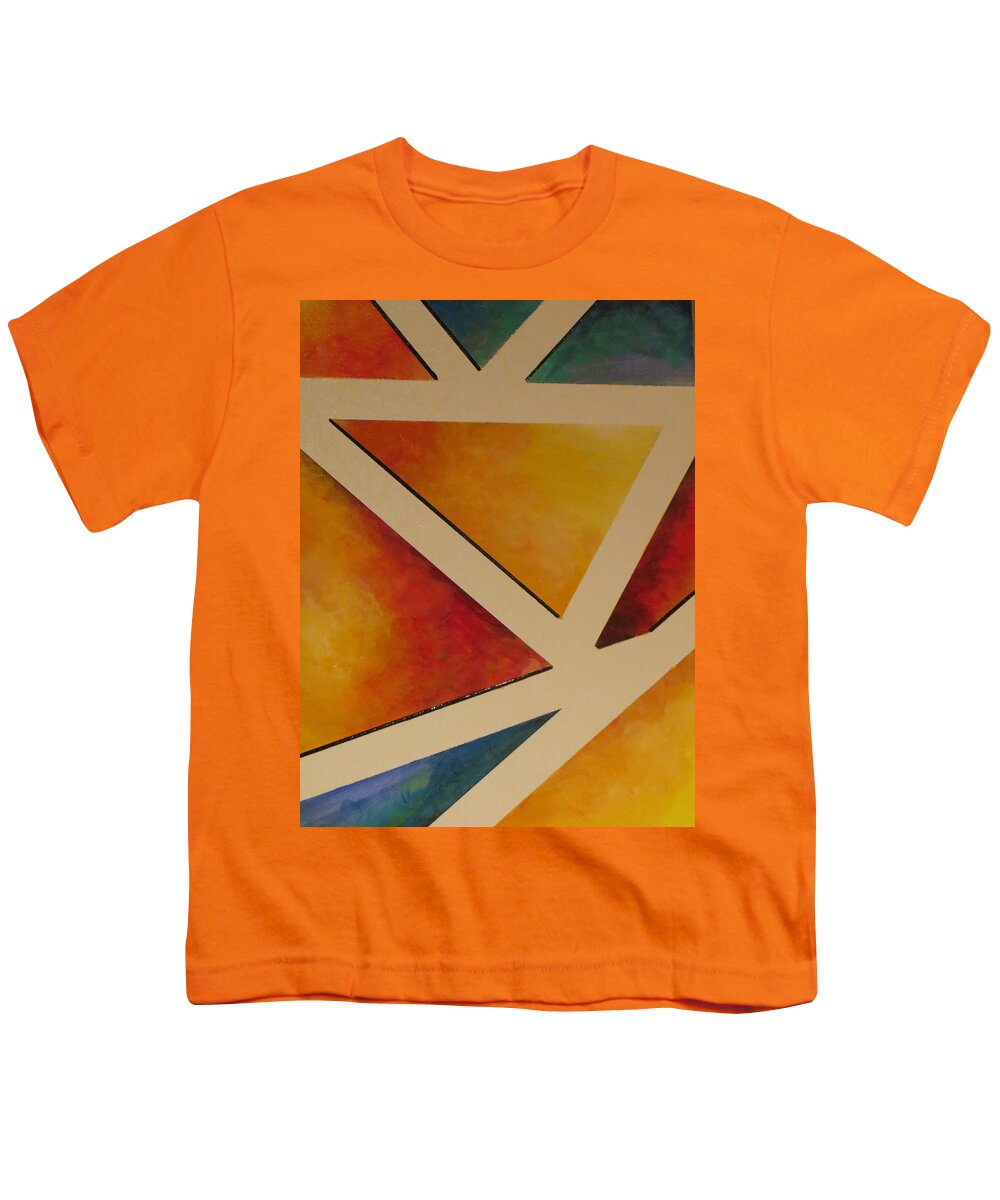Abstract Youth T-Shirt featuring the painting Facets 4 by Soraya Silvestri