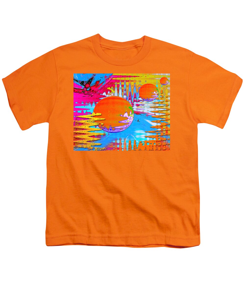 Worlds Apart Youth T-Shirt featuring the mixed media Worlds Apart by Carl Hunter