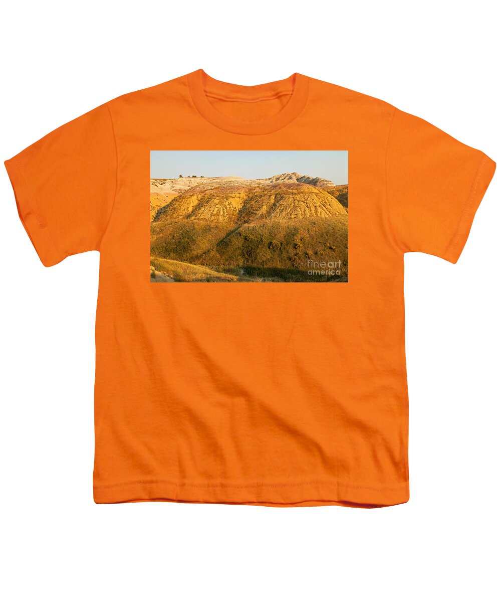 Afternoon Youth T-Shirt featuring the photograph Yellow Mounds Overlook Badlands National Park by Fred Stearns