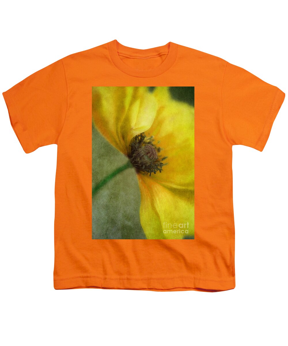 Yellow Youth T-Shirt featuring the photograph Yellow Poppy by Priska Wettstein