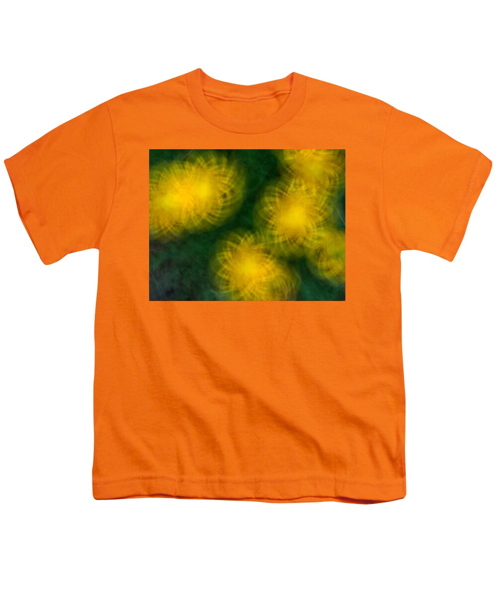 Abstract Youth T-Shirt featuring the photograph Pirouetting Dandelions by Neil Shapiro