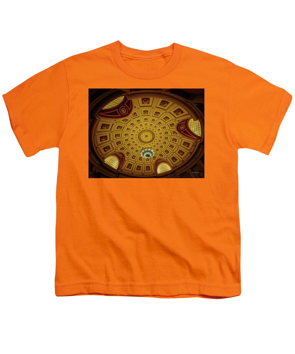 Atascadero Youth T-Shirt featuring the photograph Rotunda #1 by Tim Bryan
