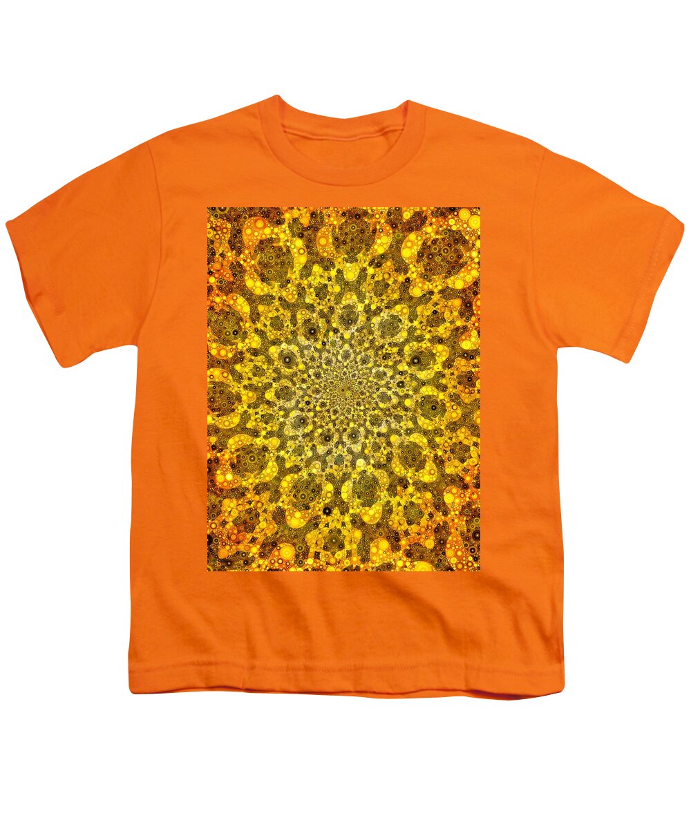 Sun Youth T-Shirt featuring the digital art Sun Burst #1 by Nick Heap