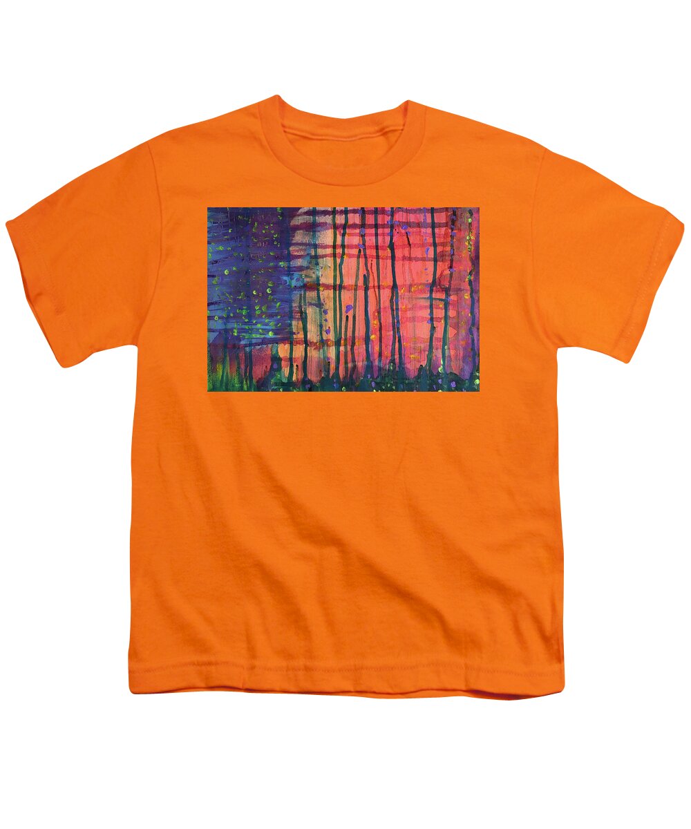 Abstract Youth T-Shirt featuring the mixed media Abstract 1 by Jason Nicholas