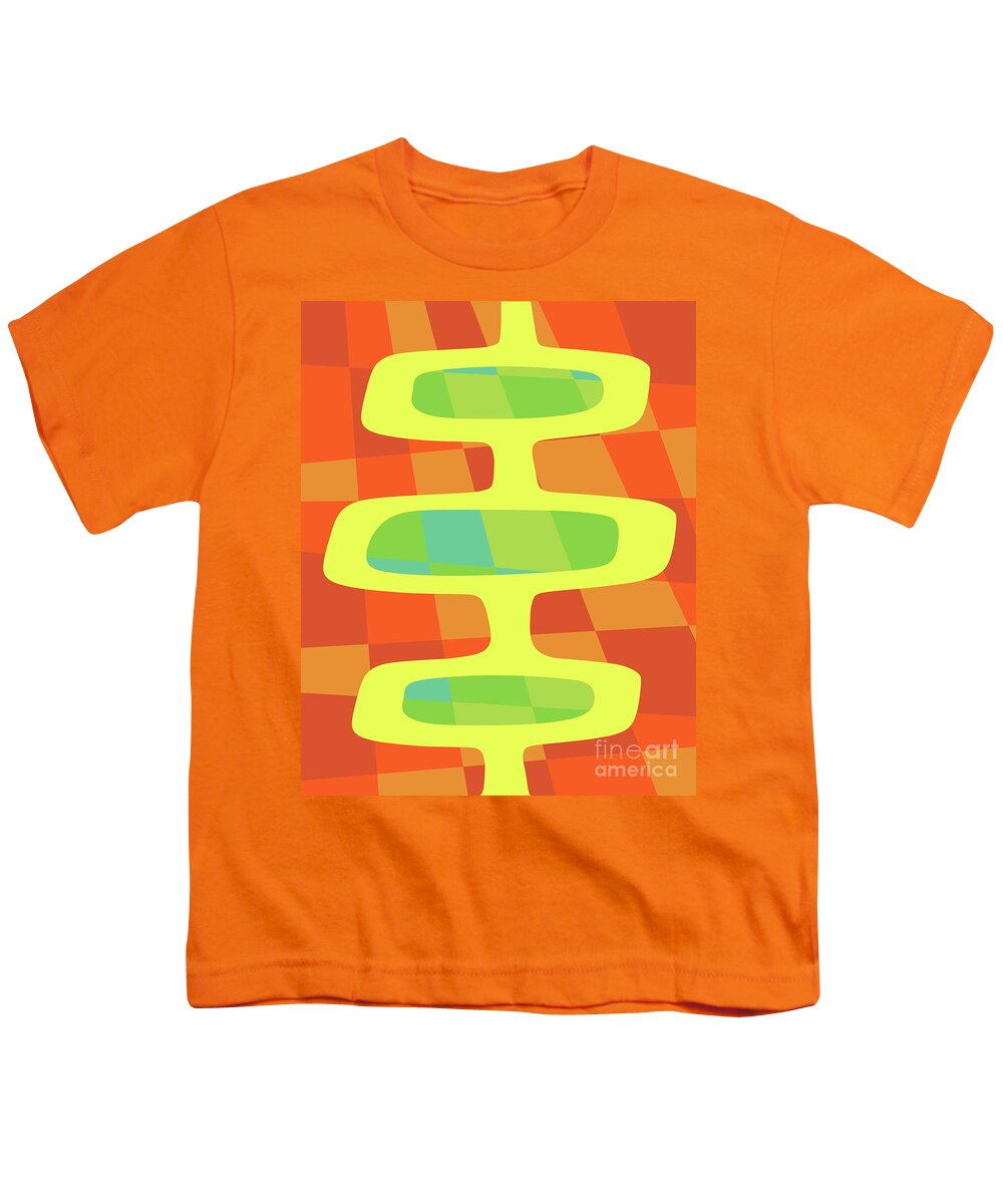 Youth T-Shirt featuring the digital art Abstract Pods 2 by Donna Mibus