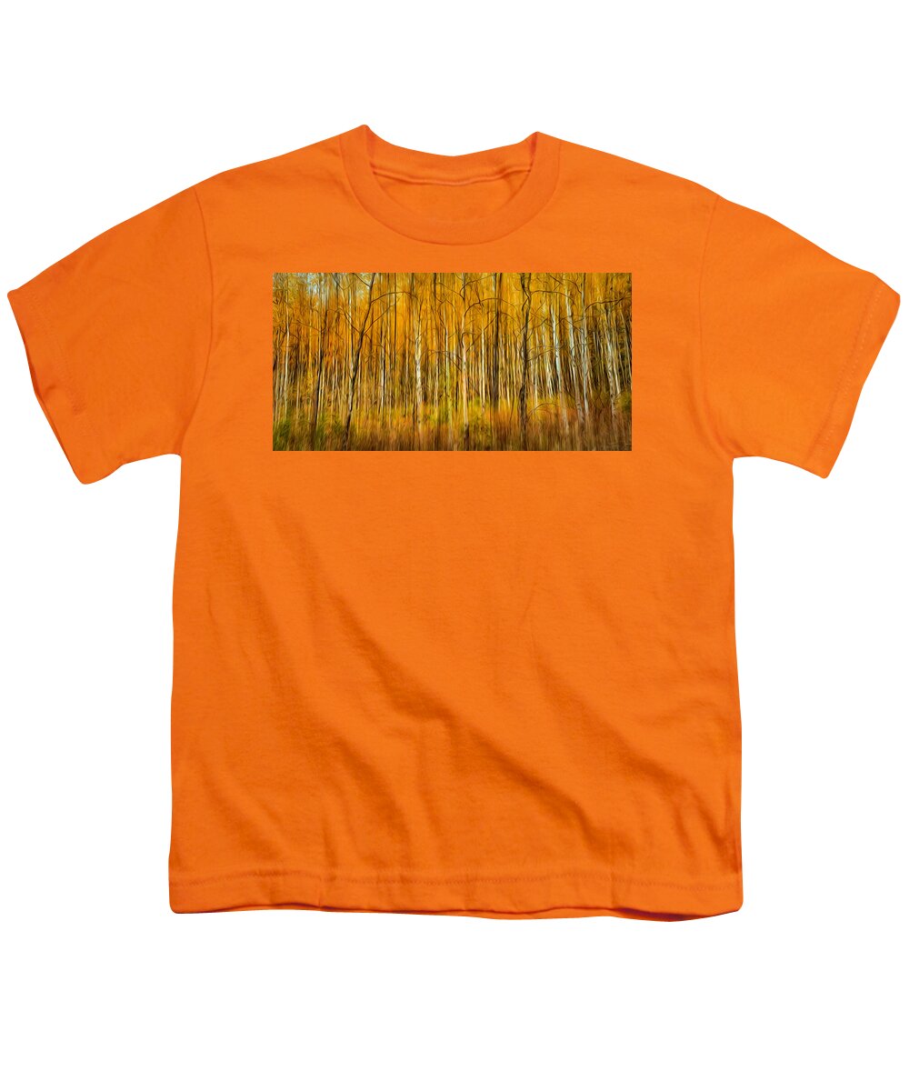 Autumn Youth T-Shirt featuring the photograph Autumn Fire by Theresa Tahara
