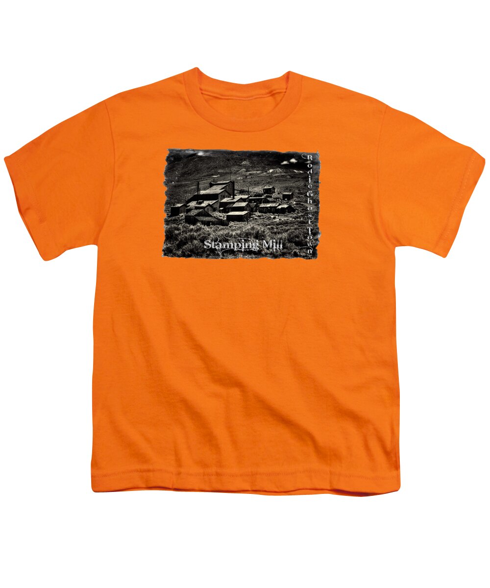 California Youth T-Shirt featuring the photograph Bodie Ghost Town Stamping Mill by Roger Passman