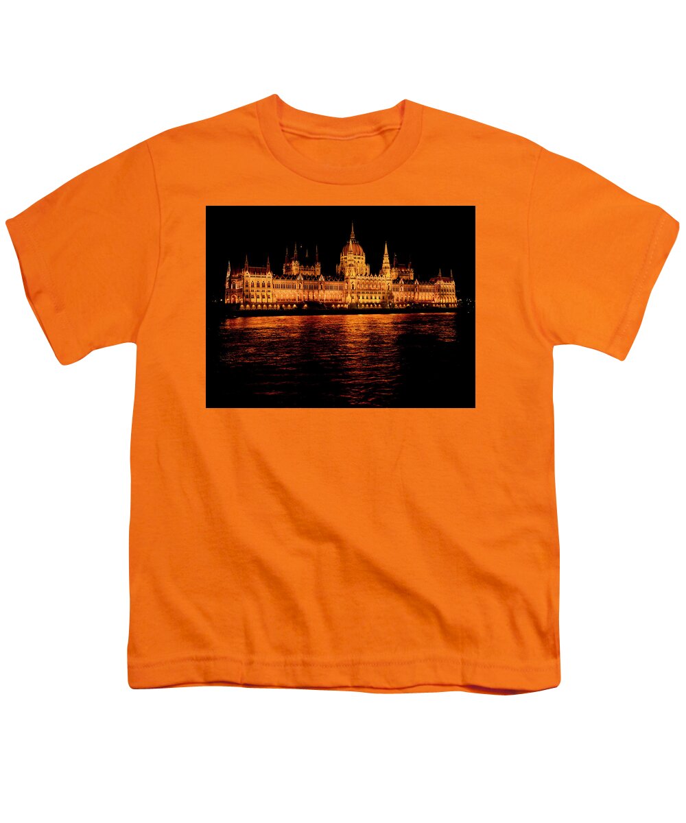 2018 Youth T-Shirt featuring the photograph Budapest Parliament Building by Rob Amend