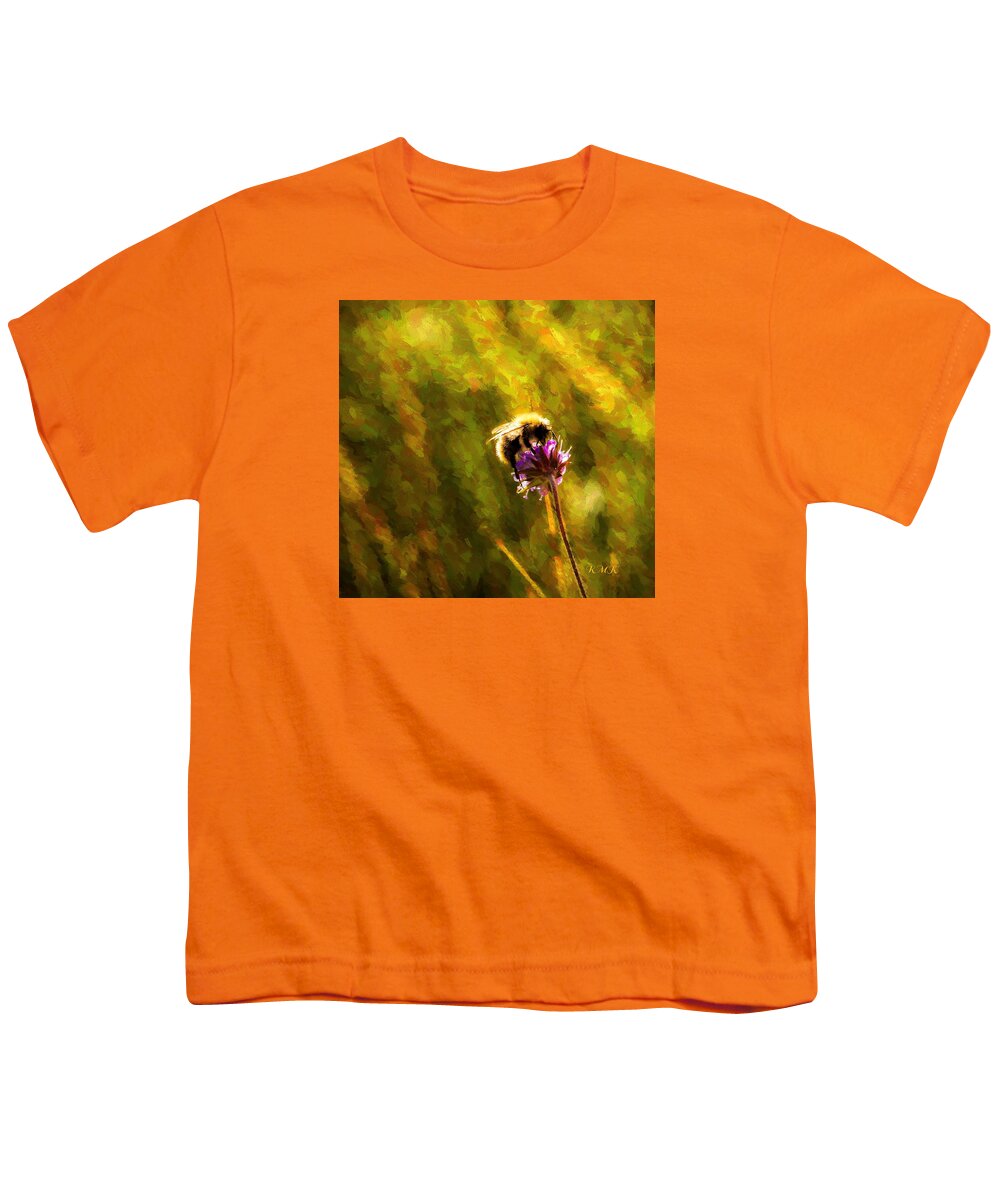 Bumblebee Lives Youth T-Shirt featuring the photograph Bumblebee by Rose-Maries Pictures