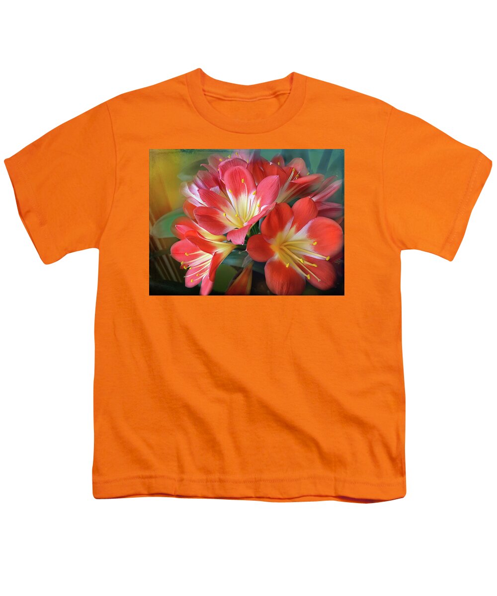 Clivia Youth T-Shirt featuring the photograph Clivia by Lorraine Baum