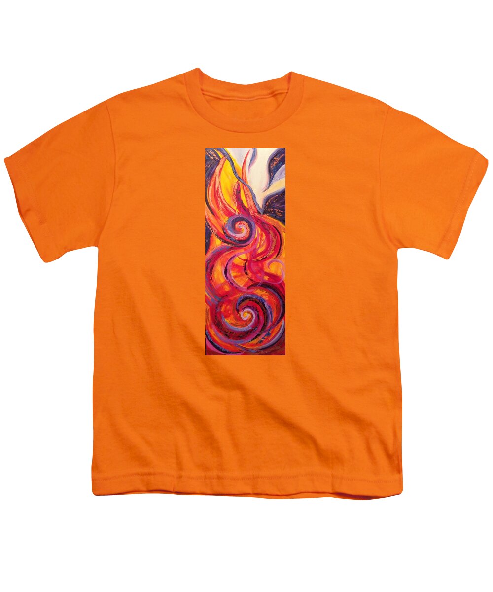 Worship Youth T-Shirt featuring the painting Come Holy Spirit by Deb Brown Maher