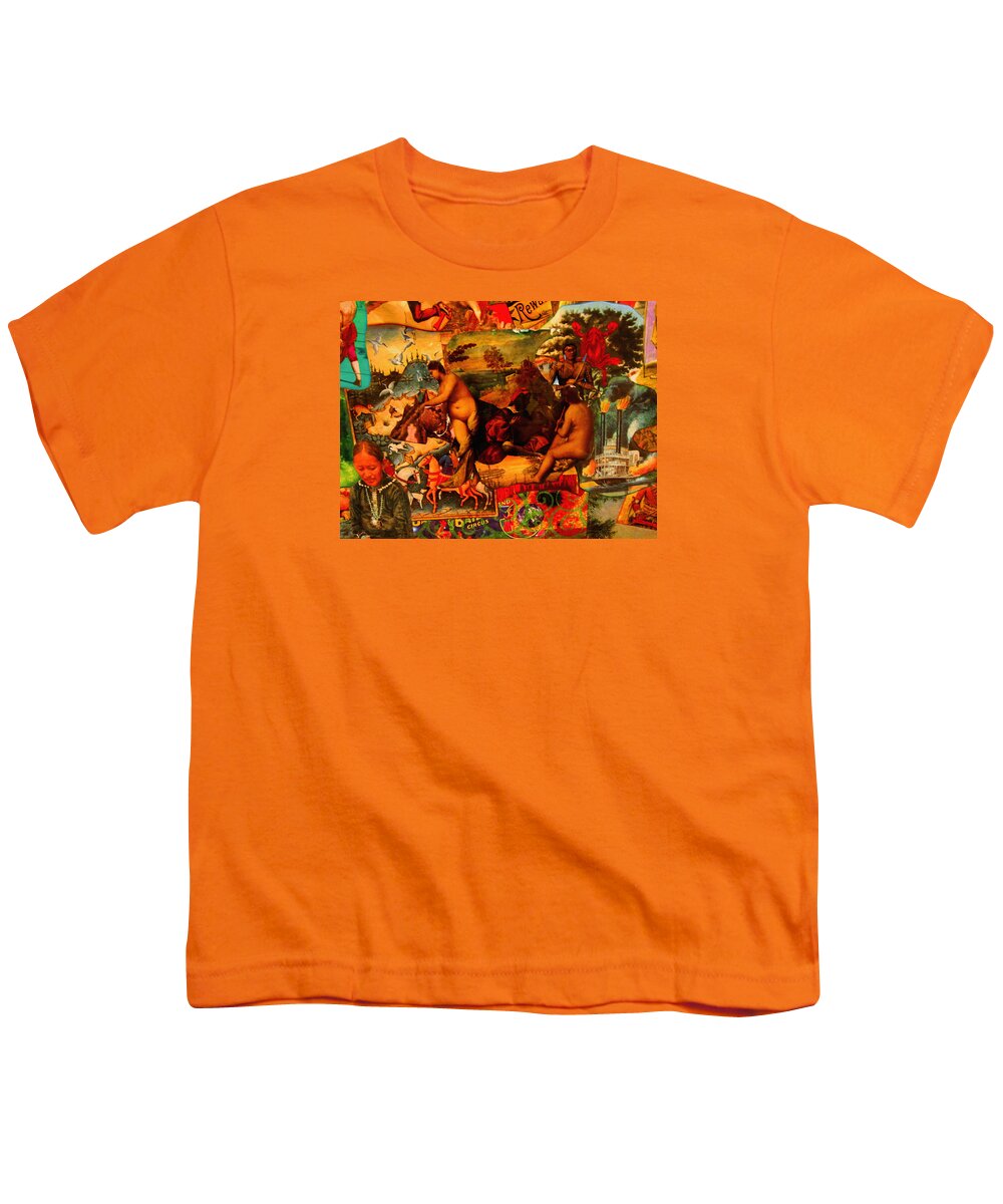  Youth T-Shirt featuring the painting Down By The River by Steve Fields