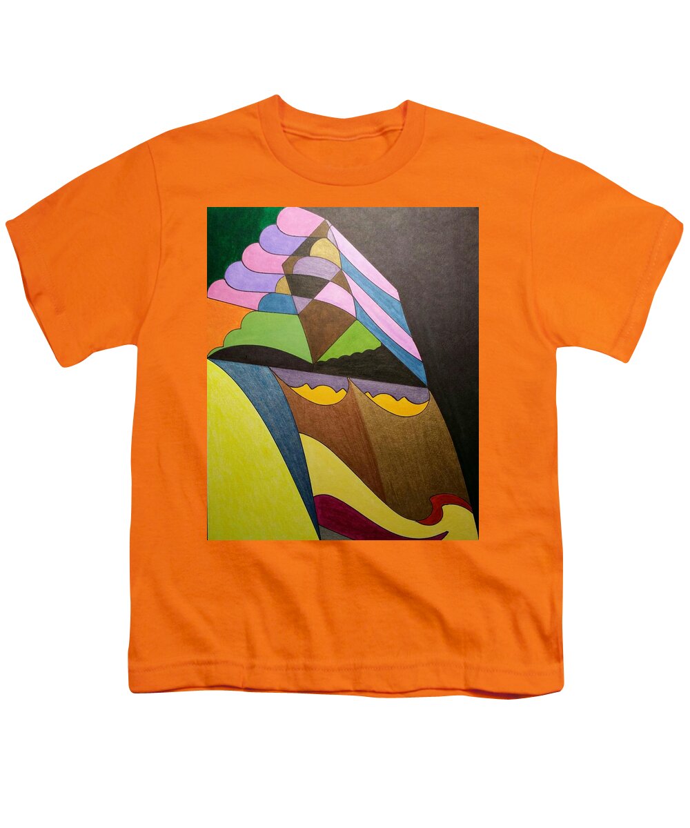 Geo - Organic Art Youth T-Shirt featuring the painting Dream 321 by S S-ray