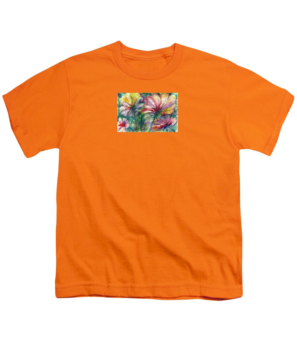 Floral Youth T-Shirt featuring the painting FanFlair by Francelle Theriot