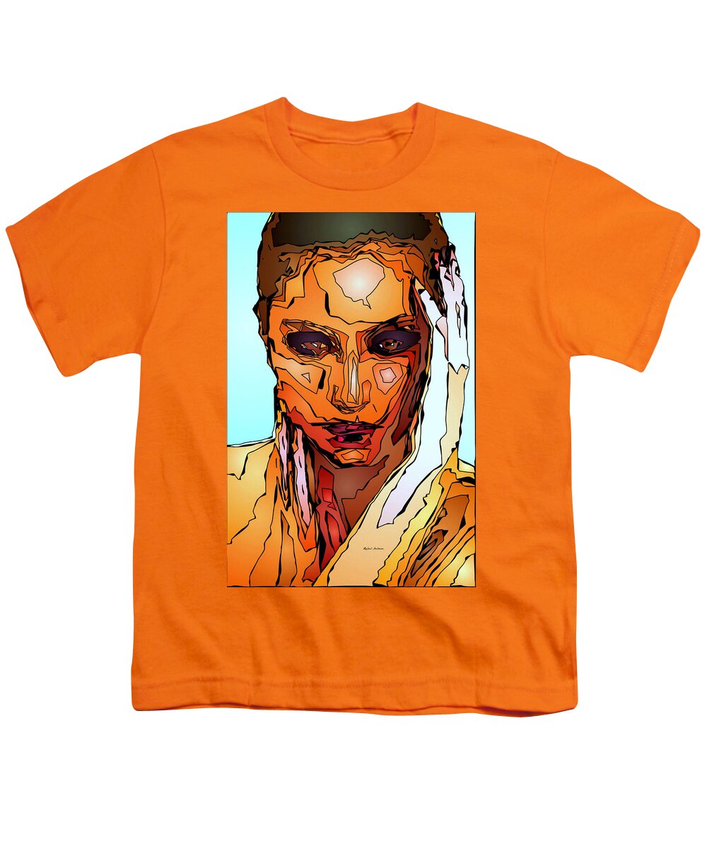 Female Youth T-Shirt featuring the digital art Female Tribute VII by Rafael Salazar
