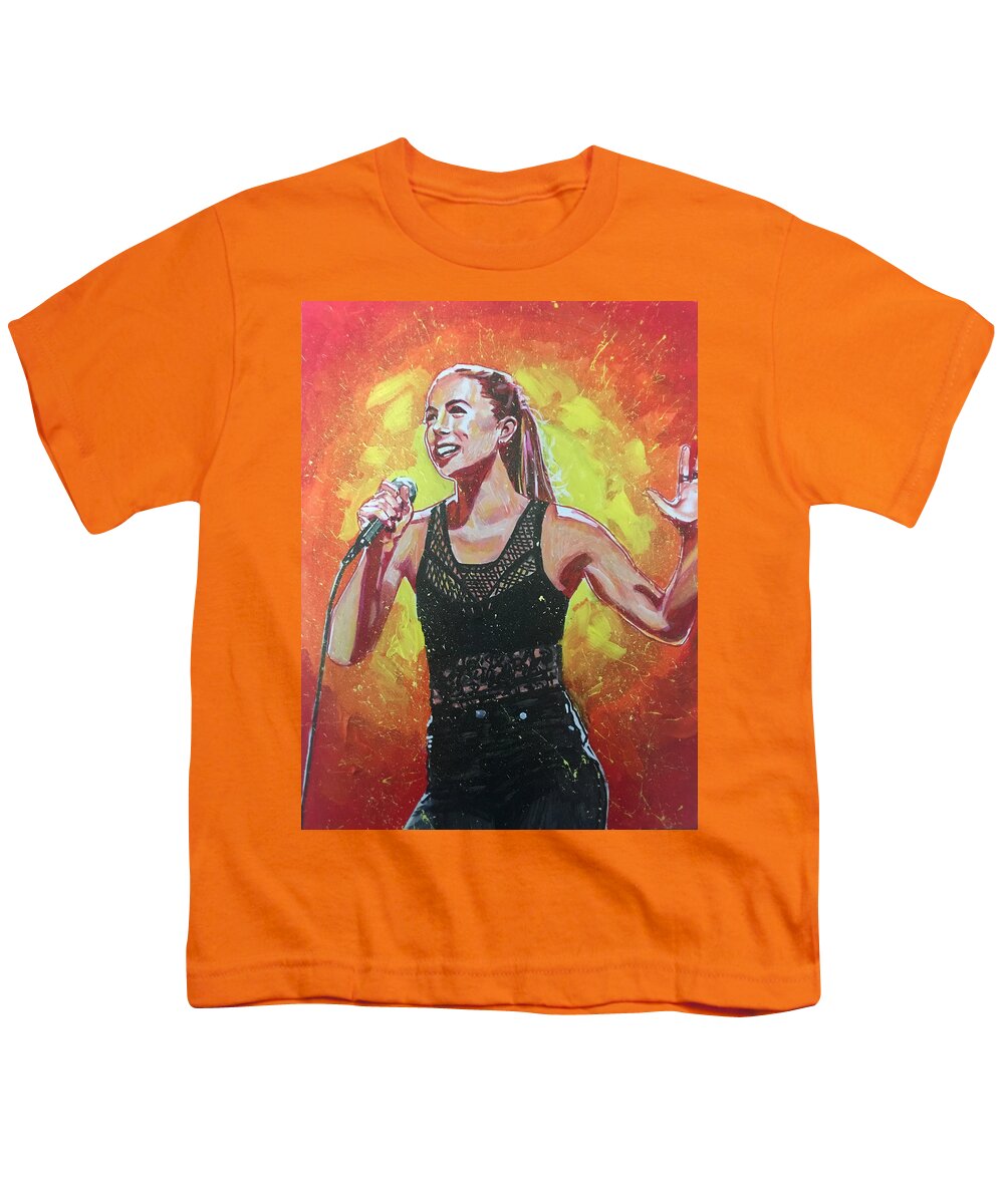 Iliza Youth T-Shirt featuring the painting Iliza by Joel Tesch