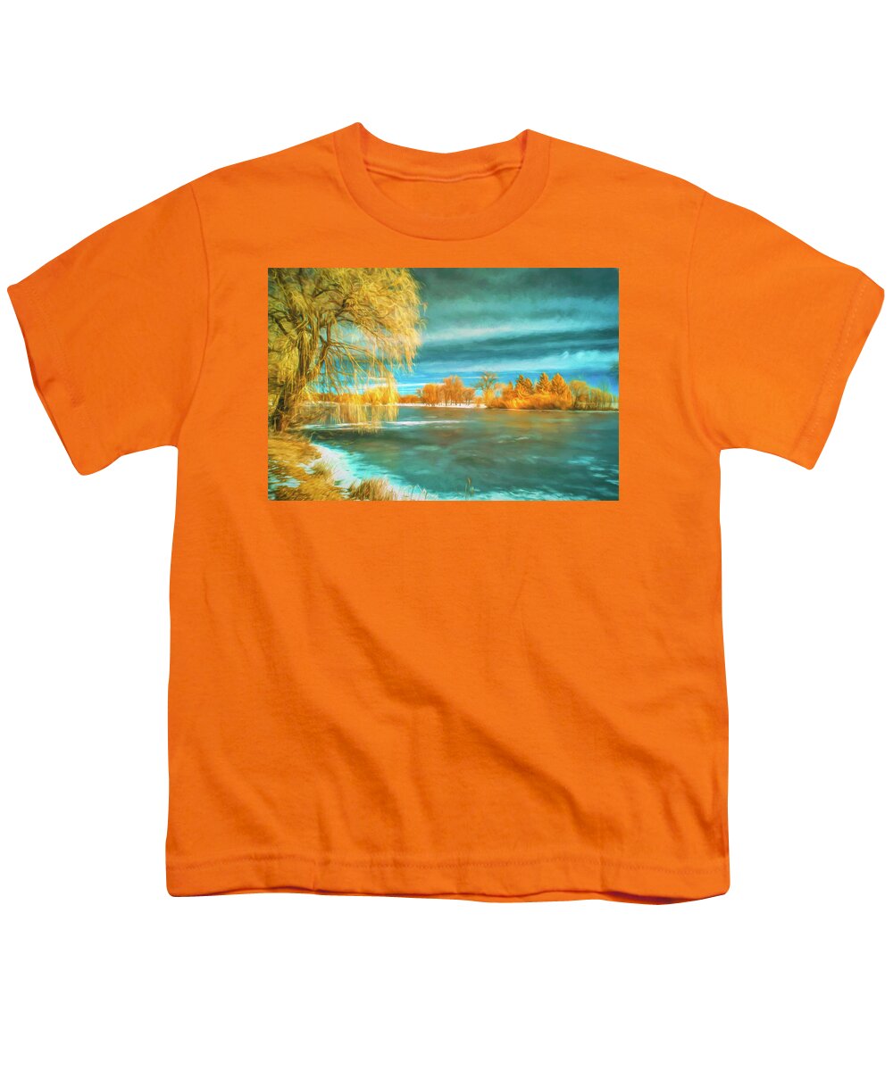 Lagoon Youth T-Shirt featuring the photograph Lagoon #2 by John Roach
