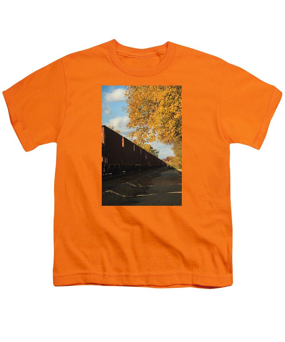 Galena Youth T-Shirt featuring the photograph Land of Trains by Joni Eskridge