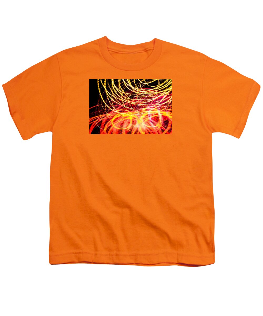 Abstract Photographs Youth T-Shirt featuring the photograph LED Neon Gas Dance UFA #8 by John Williams