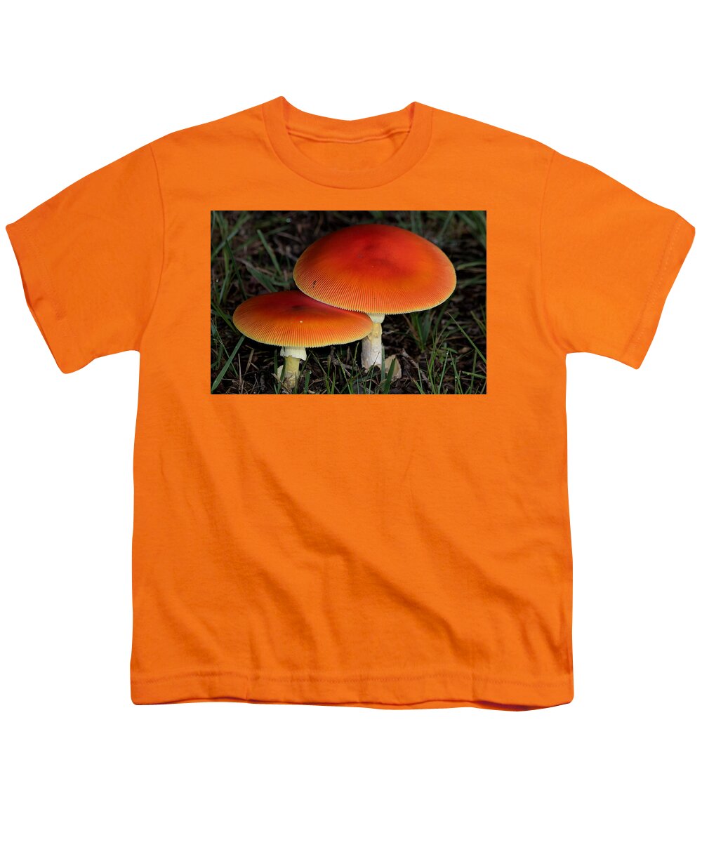 Nature Youth T-Shirt featuring the photograph Mushroom Love by Sheila Brown