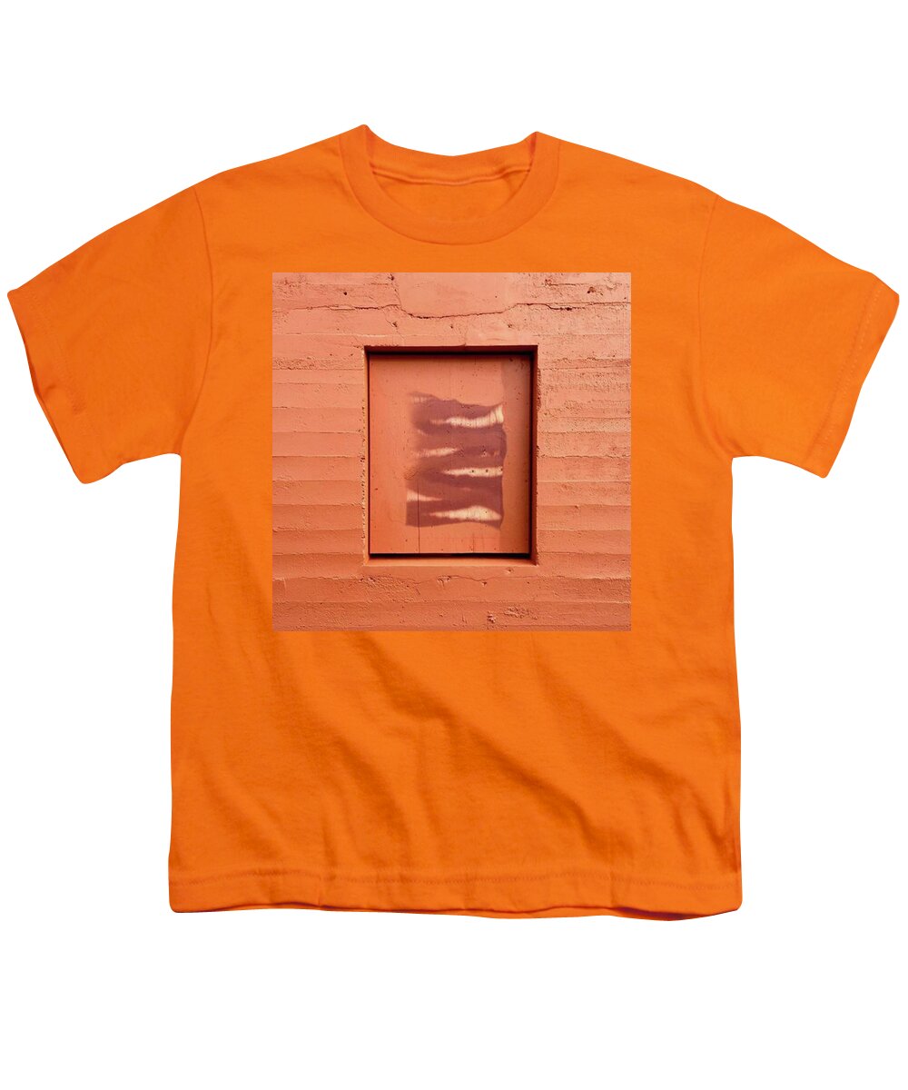 Downtown Youth T-Shirt featuring the photograph New Paint. Windows Tbd. #orange by Ginger Oppenheimer