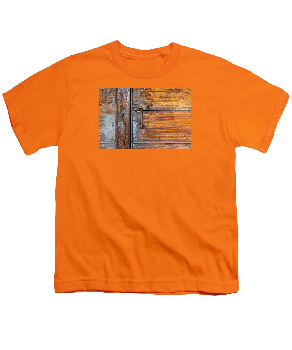 Architecture Youth T-Shirt featuring the photograph Old Door Handle by Derek Dean